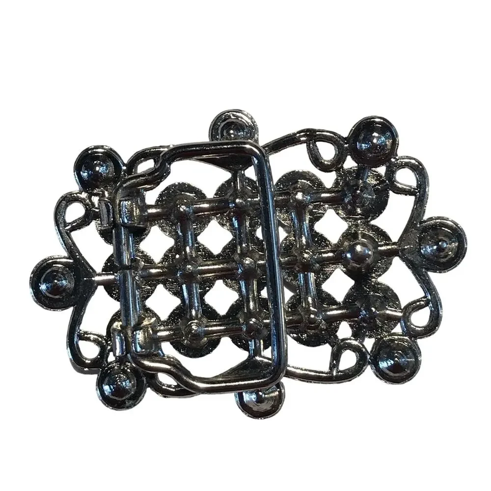 Woman's Rhinestone Studded Belt Buckle